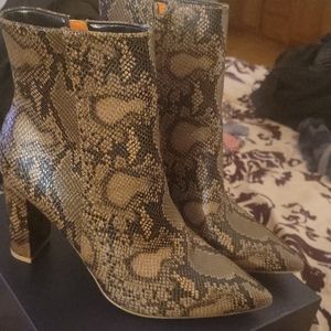 Snake print Boots